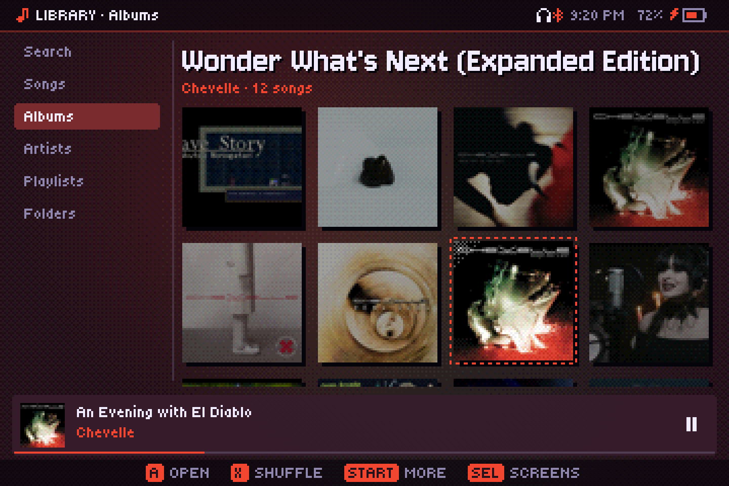 Album grid with covers