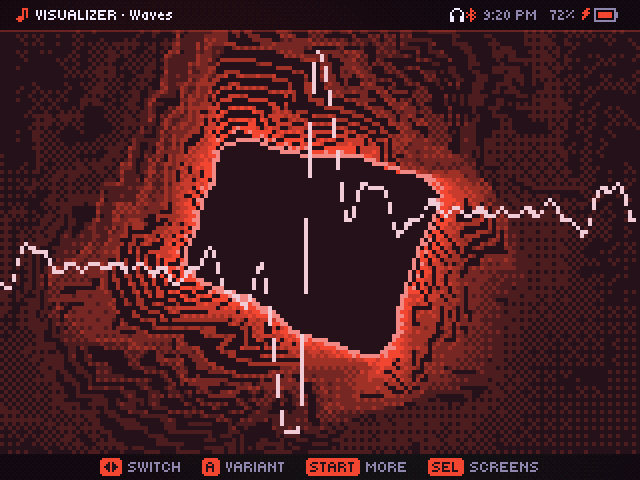 Waves visualizer: an oscilloscope trace